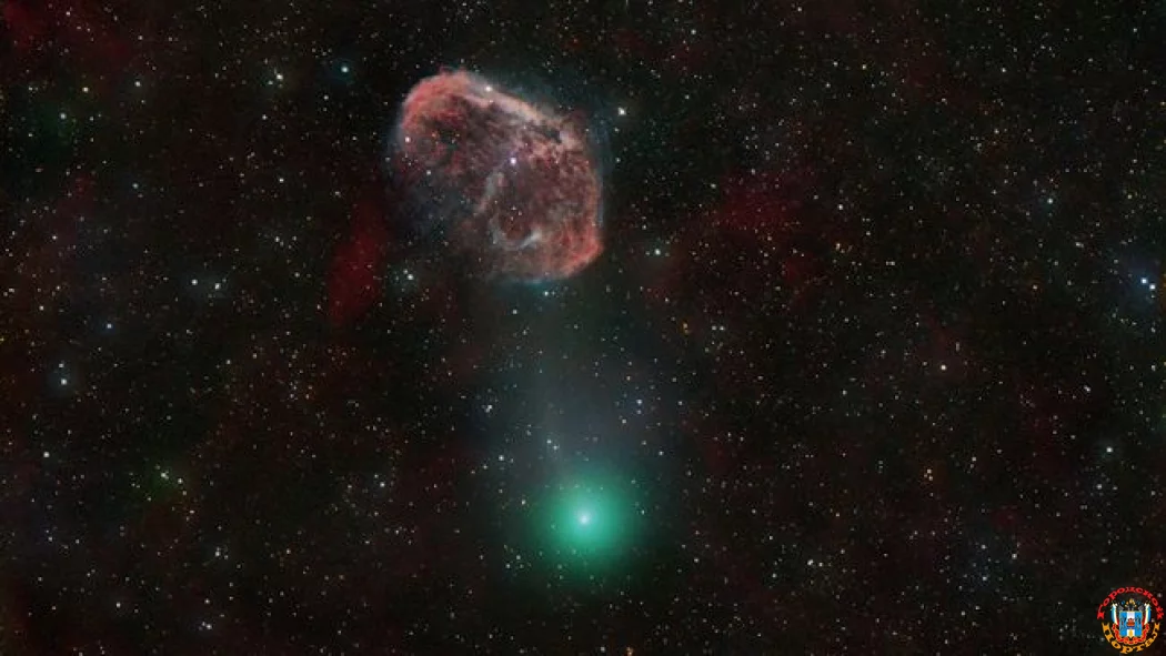 Фотографы запечатлели редкую зелёную кому кометы 12P/Pons-Brooks, приближающейся к Земле